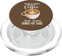 Il credente oggi sarà un caffè e Gesù tipo giorno PopSockets PopGrip per MagSafe
