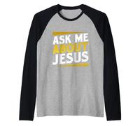 Il Cristianesimo Mi chiede di Gesù Christian Maglia con Maniche Raglan