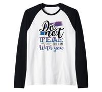 Il Cristianesimo Non temere per io Sono con Te Cristiano Maglia con Maniche Raglan