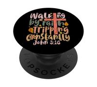 Il cristiano che cammina per fede inciampa continuamente PopSockets PopGrip Adesivo