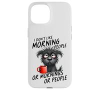 Il cucciolo privato del sonno non ama la mattina o le persone,Cane stanco Custodia per iPhone 15