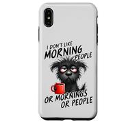 Il cucciolo privato del sonno non ama la mattina o le persone,Cane stanco Custodia per iPhone XS Max