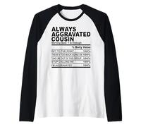 Il Cugino concordato Divertente cugini Uomini Donne riunione di Famiglia Maglia con Maniche Raglan