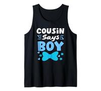 Il Cugino Dice Che Il Sesso del Ragazzo Rivela Il Voto Blu della Squadra del Partito Canotta