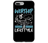 Il culto del cristianesimo è uno stile di vita Musica Note cristiane Custodia per iPhone 7 Plus/8 Plus