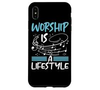 Il culto del cristianesimo è uno stile di vita Musica Note cristiane Custodia per iPhone XS Max