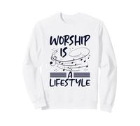 Il culto del Cristianesimo è Uno Stile di Vita Musica Note cristiane Felpa
