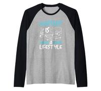 Il culto del Cristianesimo è Uno Stile di Vita Musica Note cristiane Maglia con Maniche Raglan
