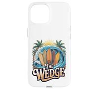 Il cuneo Newport al Beach Shore Break Surf Scene Custodia per iPhone 15
