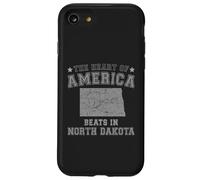 Il cuore d"America batte nel Nord Dakota Stato USA Custodia per iPhone SE (2020) / 7/8