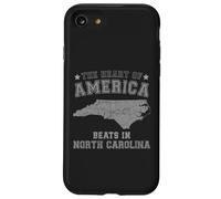 Il cuore dell"America batte nella Carolina del Nord Stati Uniti Stati Uniti Custodia per iPhone SE (2020) / 7/8