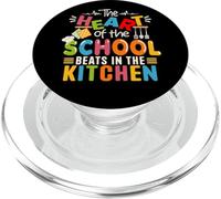 Il Cuore Della Scuola Batte In Cucina Pranzo Signora PopSockets PopGrip per MagSafe