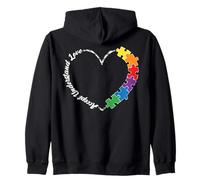 Il Cuore dellautismo accetta capire lamore Mese della consapevolezza autistica Felpa con Cappuccio