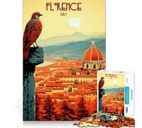 Il Cuore di Firenze - Puzzle da 1000 pezzi per ragazzi - Gioco di logica e abilità - Antistress - Taglio preciso - Regalo perfetto 50x75cm