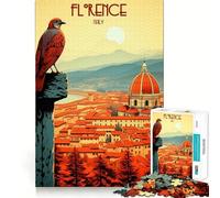 Il Cuore di Firenze Puzzle per adulti 1000 pezzi Gioco stimolante per la mente Calma la mente Opera d'arte nitida da collezione 38x52cm