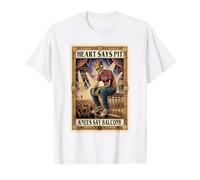 Il Cuore Dice Che Le Ginocchia Dicono Il Balcone Carta dei Maglietta