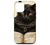 Il curioso libro della magia del gatto nero Custodia per iPhone 12/12 Pro