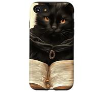 Il curioso libro della magia del gatto nero Custodia per iPhone SE (2020) / 7/8