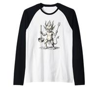 Il Curioso Sprite Ukobach di Carbone Maglia con Maniche Raglan