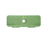 Il cuscinetto di scarico del rubinetto in silicone aiuta a mantenere la pulizia e l'organizzazione intorno al lavandino (verde)
