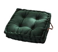 il cuscino, Quadrato con maniglia | Imbottiture di supporto for la schiena ispessite | Pavimento elegante | Cuscino for divano comodo for tutte le stagioni(Dark Green)