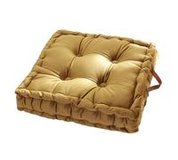 il cuscino, Quadrato con maniglia | Imbottiture di supporto for la schiena ispessite | Pavimento elegante | Cuscino for divano comodo for tutte le stagioni(Yellow)