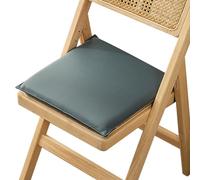 il cuscino, Tessuto tecnico con fondo antiscivolo | Cuscino for sedia in memory foam confortevole | Moderno, tinta unita cerniera(Light Blue,45x45x4cm)