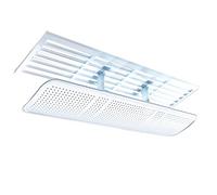 Il deflettore del condizionatore d'aria ad angolo regolabile aiuta la circolazione dell'aria di raffreddamento/riscaldamento, anticondensa, per prese d'aria di varie forme/Bianco/63 * 20 cm (Bianco 1