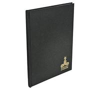 Il Delfino - Rif. 9549D - 1 registro - Dimensioni 39 x 25,5 cm - Stampa a quadretti 5 x 5 - piccole piastrelle - carta interna 90 grammi - 400 pagine numerate - copertina rigida in tela nera