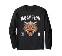 Il Demone Leone E La Muay Thai Maglia a Manica