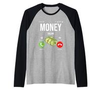 Il Denaro del Ceo degli imprenditori Sta chiamando e Devo Andare Maglia con Maniche Raglan