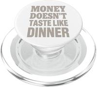 Il denaro non ha il sapore della cena - Citazione vintage divertente PopSockets PopGrip per MagSafe
