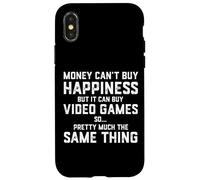 Il denaro non può comprare la felicità ma può comprare videogiochi Custodia per iPhone X/XS