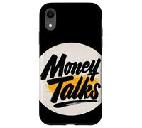 Il denaro parla in colori freddi per gli amanti del denaro Custodia per iPhone XR