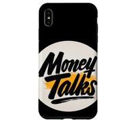 Il denaro parla in colori freddi per gli amanti del denaro Custodia per iPhone XS Max