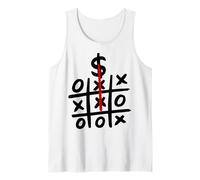 Il Denaro Vince Divertente X O Gioco Meme Ricco Uomo d'Affari Canotta