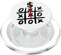 Il denaro vince divertente X O gioco Meme Ricco uomo d'affari PopSockets PopGrip per MagSafe