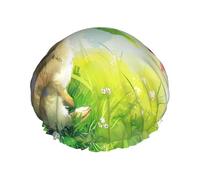 Il desiderio del coniglio Cuffia da a riutilizzabile - cuffia da a quotidiana a doppio strato impermeabile, elastica ed ecologica