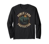 Il design del protettore del territorio pubblico non vendere la nostra fattura sulle terre libere Maglia a Manica