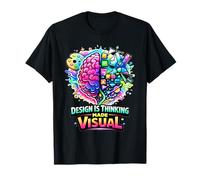 Il Design è Pensare reso visivo - Creative Brain Art Maglietta
