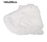 Il design elegante della tovaglia in pizzo bianco la rende un must have per ogni