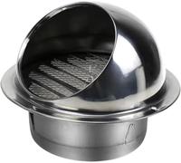 Il design emisferico della parete impedisce l'ingresso dell'acqua piovana, for cappa da cucina, condizionatore d'aria, asciugatrice(125mm(49.2"))