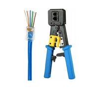 Il design ergonomico incontra la durata, strumento di crimpatura RJ45 con impugnatura comoda per soluzioni di rete senza interruzioni, acciaio