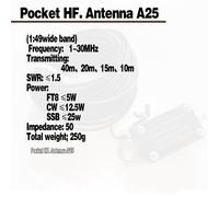 Il design facile da usare dell'antenna HF portatile migliora la facilità di com