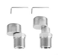 Il design flessibile retrattile sull'adattatore per rubinetto doccia in acciaio inossidabile consente un posizionamento ottimale del flusso d'acqua