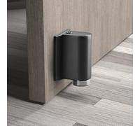 Il design meccanico a vuoto in lega di zinco mantiene le porte ferme saldamente in posizione (bianco)