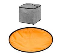 Il design pieghevole del tappetino del gioco integrato dei sacchetti della scatola dei giocattoli del poliestere promuove le abitudini Facile pulire la scatola di immagazzinaggio dei giocattoli di
