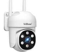 Il Detective Telecamera di Sorveglianza WiFi Esterno, SRIHOME 1080P PTZ IP66, Visione Notturna, Audio Bidirezionale, Rilevamento Movimento