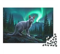 il Devon Rex Jigsaw Puzzle Impossible 1000Pcs foresta Aurora Decorazione Per La Casa. Giochi Rilassamento E Intelligence Per Adulti E Ragazzi Da 14 Anni 1000pcs (75x50cm)