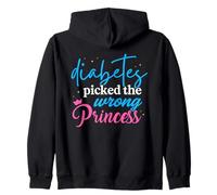 Il Diabete Ha Scelto La Principessa Sbagliata Tipo Diabete Felpa con Cappuccio